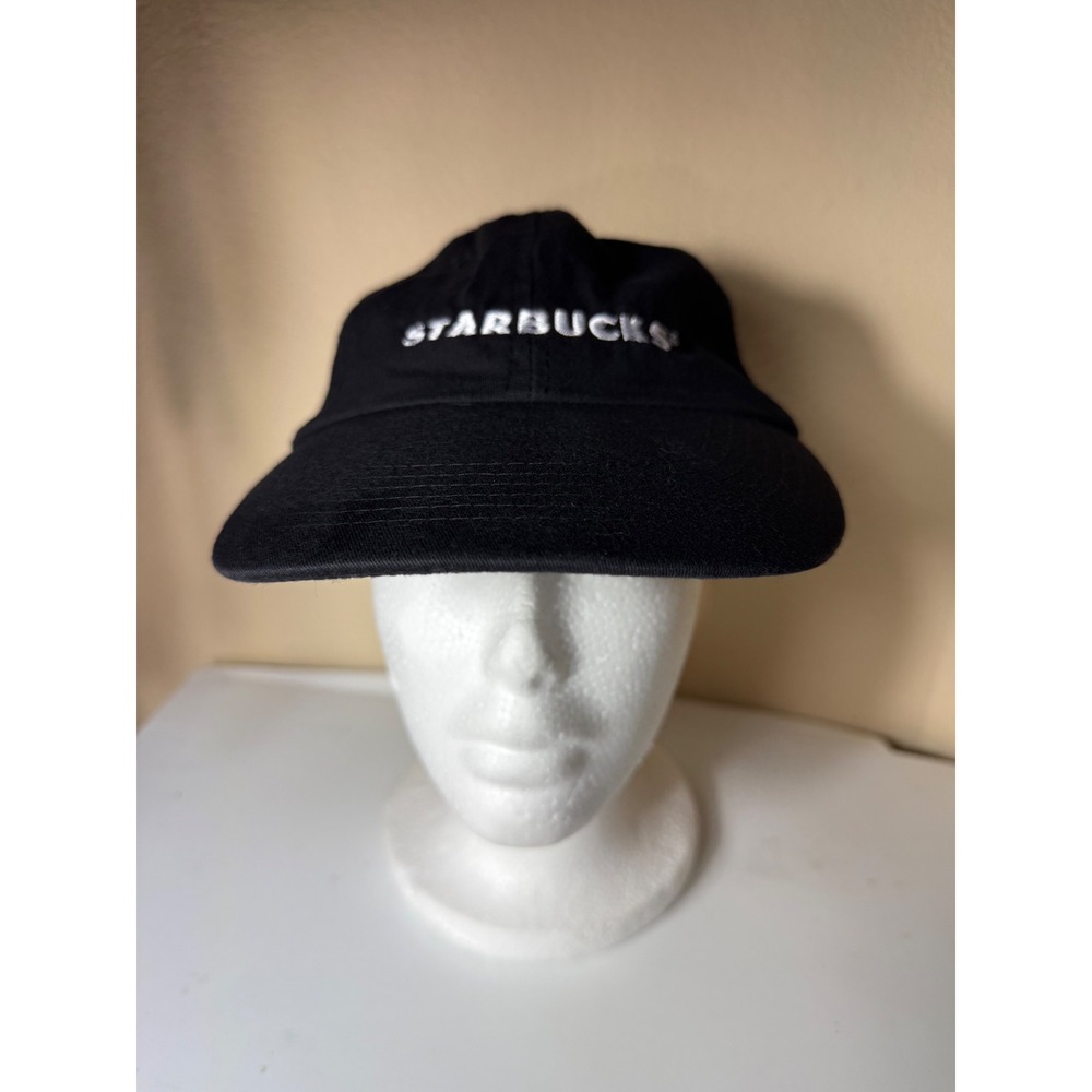 Starbucks Hat Black Baseball Cap Embroidered Logo Adjustable‎ Strapback